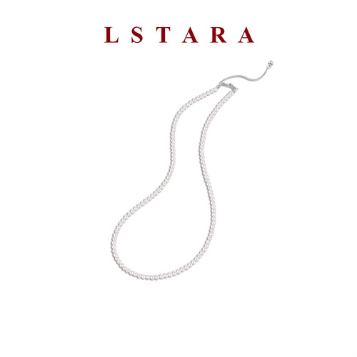 LSTARA极光天然淡水小米珠项链