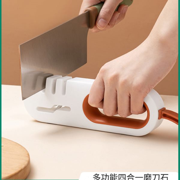 双枪磨刀器磨刀石家用菜刀厨房快速磨刀多功能手动开刃磨刀神器