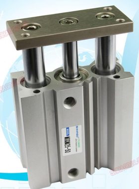 MGQM40-10\20\25\30\50\75\100\125\150\MGQM32\薄型导杆三杆气缸