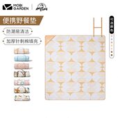 牧高笛精致露营家用公园草地毯子地垫户外折叠便携可机洗野餐垫YX