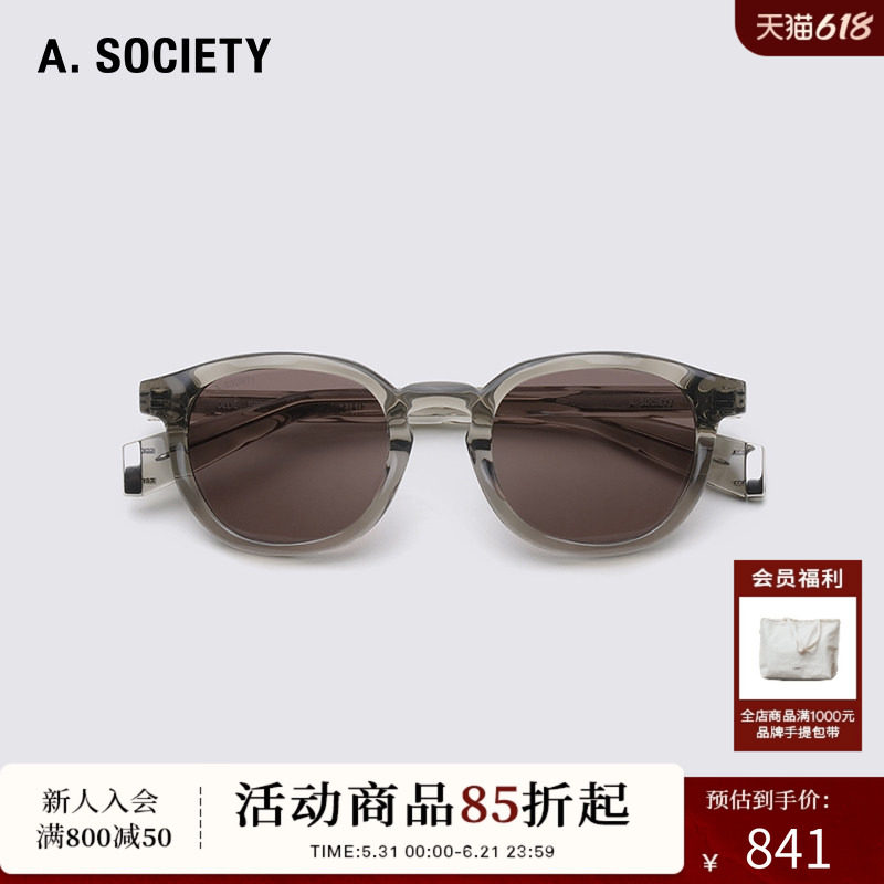 A.SOCIETY WAVY圆框休闲复古舒适防晒男女墨镜OLLIE