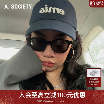 【张兴朝同款】A.SOCIETY  CLIPON磁吸防蓝光圆框太阳镜ONYX