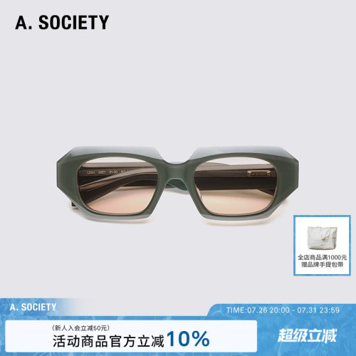 明星同款 A.SOCIETY Acetate Light系列方框舒适休闲太阳墨镜LEAH
