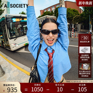 新年礼物A.SOCIETY 复古防晒猫眼男女太阳镜PARIS SUMMER系列时尚