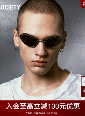 明星同款A.SOCIETY RAW SERIES系列钛架偏光防晒猫眼太阳墨镜EZRA