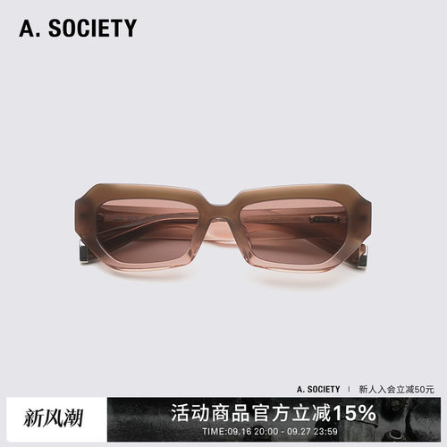 明星同款 A.SOCIETY Acetate Light时尚猫眼防晒男女墨镜INARI