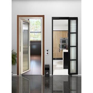 pd门窄边平开 推拉一体门厕所折叠门化妆室门pt门定制平移门厨房