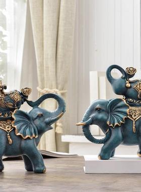 家居装饰品高档大象摆饰客厅旺宅聚财酒柜玄关家里办公室乔迁新居