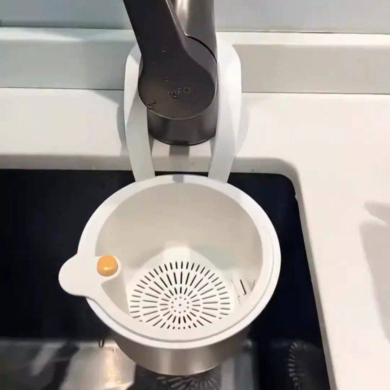 可挂式沥水篮家用多功能菜盆防堵漏网茶叶隔女生不脏手水池过滤器