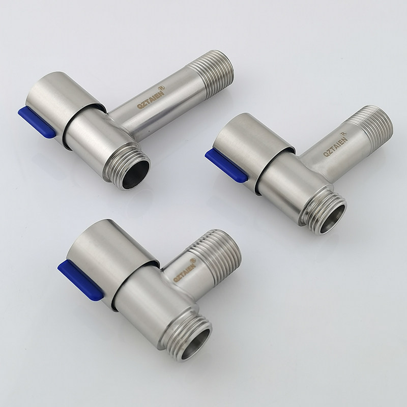 304不锈钢4分螺纹冷热水三角阀水龙头特迷你马桶专用进水阀极短款