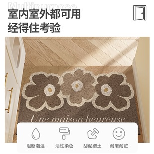 入户门地垫丝圈门垫进门脚垫玄关家用户外可裁剪垫子门口防滑地毯