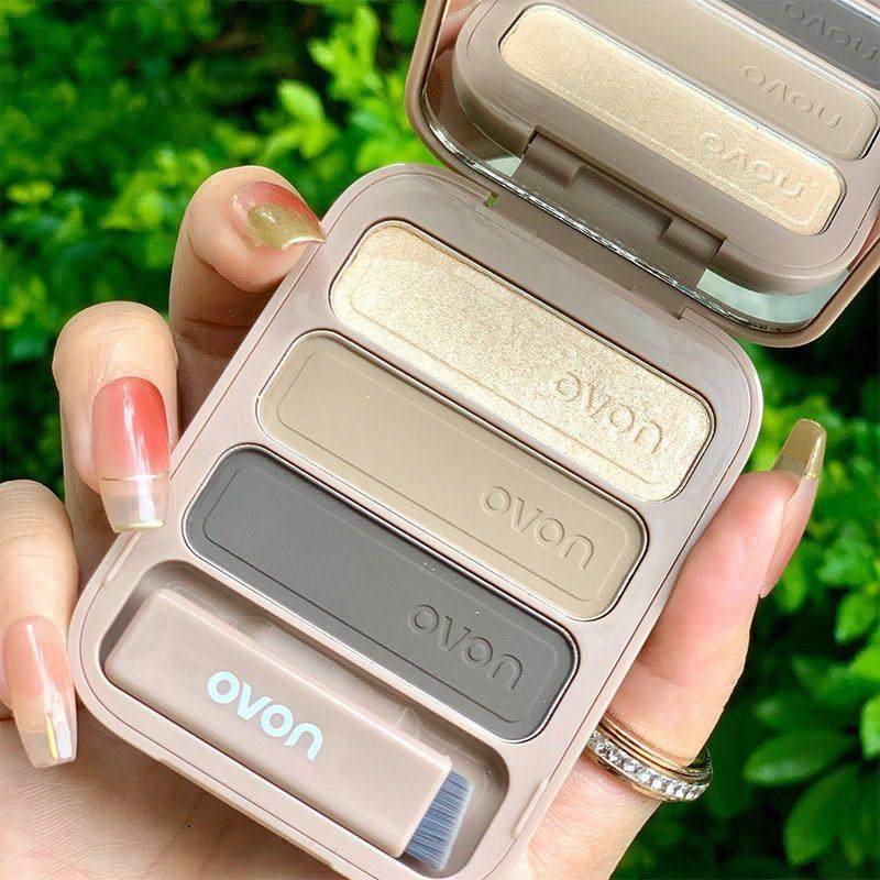 严选三色眉粉盘防水防汗不脱色持久女自然不晕染新手正品