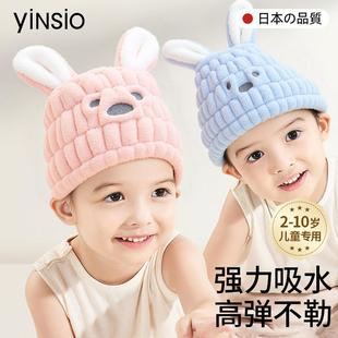 日本品质A类儿童干发帽超强吸水速干女童干发巾2025新款包头毛巾