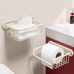 ピイエヌハエー卫生间壁挂式高级感纸巾盒卷纸架抽纸洗脸巾置物架