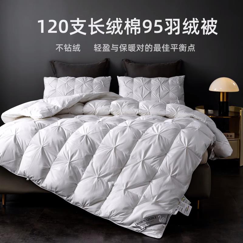 德国2025新款100%羽绒被子95白鹅绒春秋被芯空调夏天家用双人冬被