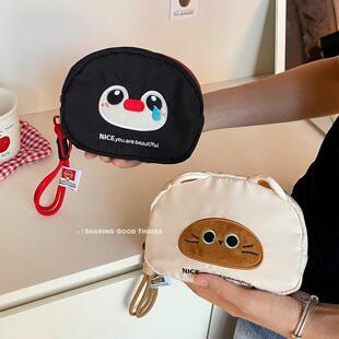 可手提可悬挂！2025新款小型可携式精致化妆包分区收纳随身杂物小