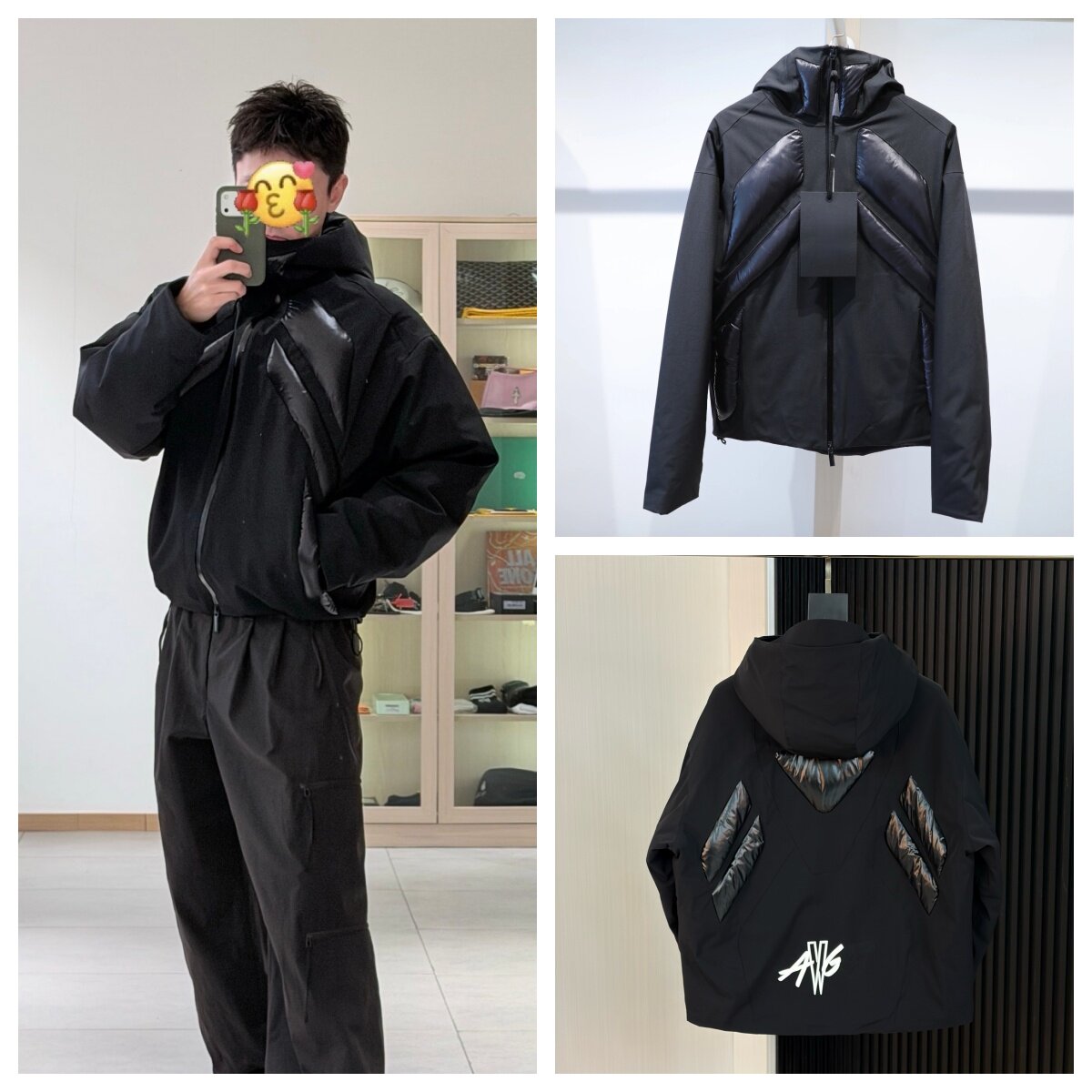 2026新款Throttle羽绒服男加厚轻奢休闲短款大码鹅绒连帽夹克外套