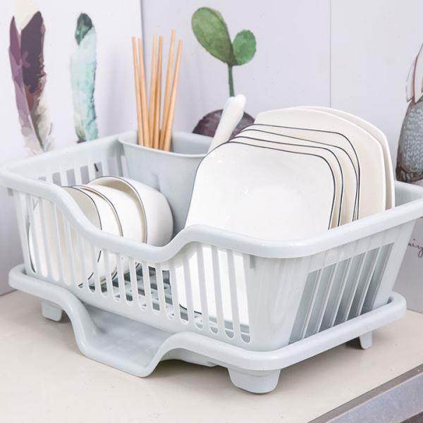 厨房大号塑料碗柜放碗箱沥水碗架碗筷收纳盒碗碟餐具笼整理架