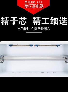 款全铁22回路家用照明配电箱梅兰强电箱布线电控箱pz30空开箱