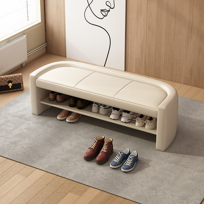 换鞋凳门口家用入户门轻奢高级感穿鞋凳设计款一体鞋凳