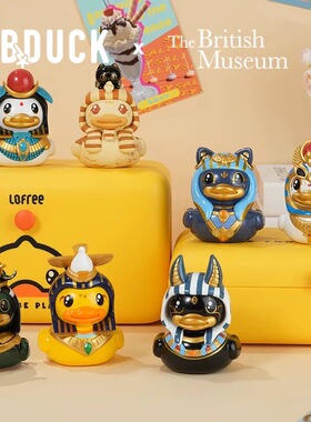 大英博物馆Bastet X B.Duck小黄鸭联名款盲盒玩具摆件生日礼物