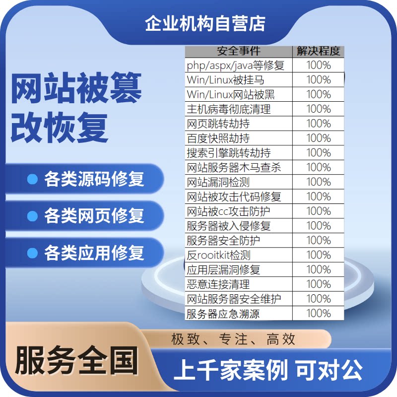 服务器文件网站文件手机文件被篡商务服务