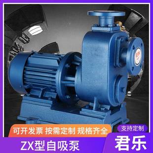 自吸离心泵铸铁工业泵厂家自动自吸增压泵 ZX自吸泵自吸清水泵卧式