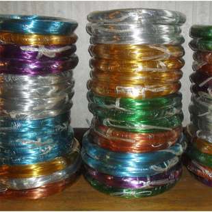 金色铝线氧化铝丝发财树盆景园艺手工艺饰品DIY线材 1mm1公斤