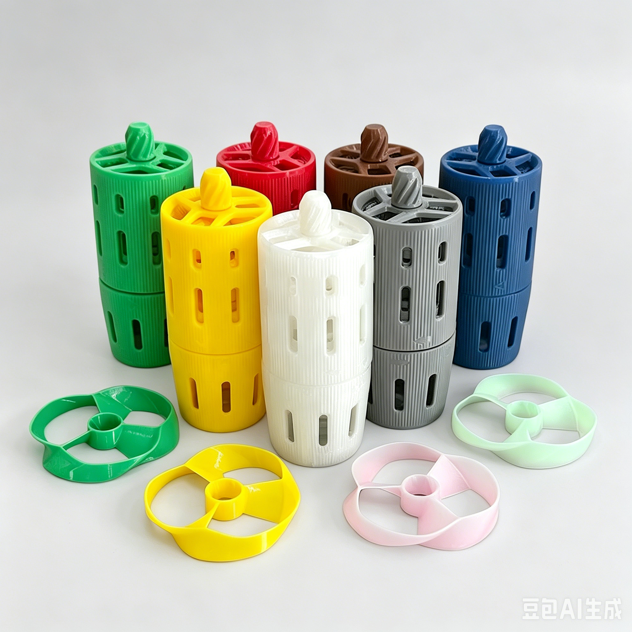 3D打印竹蜻蜓发射器夜光飞行玩具行星齿轮螺旋桨儿童户外运动礼物