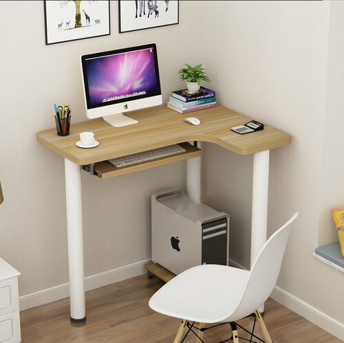 迷你家用转角台式电脑桌弧形L型墙角拐角学习桌现代简约小桌子