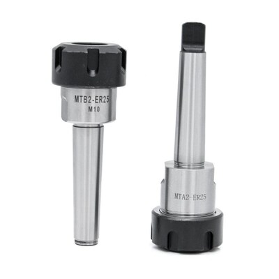 模式锥柄延长杆铣床ER刀柄 MTA2yER20/25/32后拉扁尾铣夹体4号5