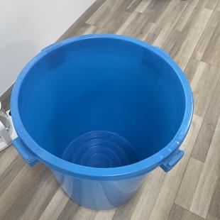 桶加厚物豪厂家100升 塑料圆桶带盖圆桶手提多功能通用白色包装