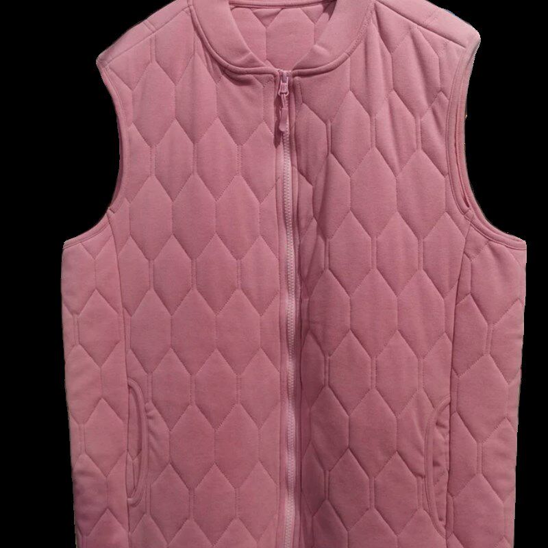 好彩2384暖心羊毛马甲秋冬女士拉链无袖保暖马甲加厚背心外穿开衫