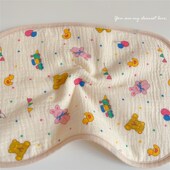 婴儿云片枕新生儿透气吸汗宝宝枕头0到6个月防吐奶纯棉纱布枕巾