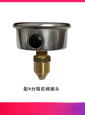 Y60/80轴向耐震温度压力一体表10BAR水系统管道外壳不锈钢2分接头