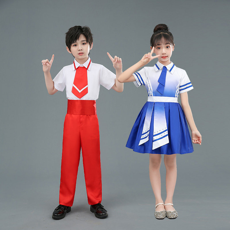 六一小学生合唱演出服儿童红歌比赛朗诵礼服初中生爱国表演舞蹈服,童装/婴儿装/亲子装,儿童演出服,淘宝优惠券,粉丝福利购,淘宝优惠卷