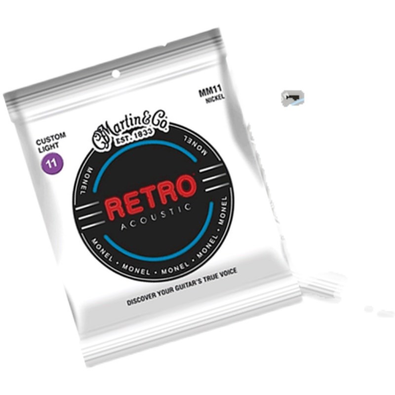 马丁琴弦Martin吉他弦 MM11/12镍铜合金指弹民谣木吉他一套6根整