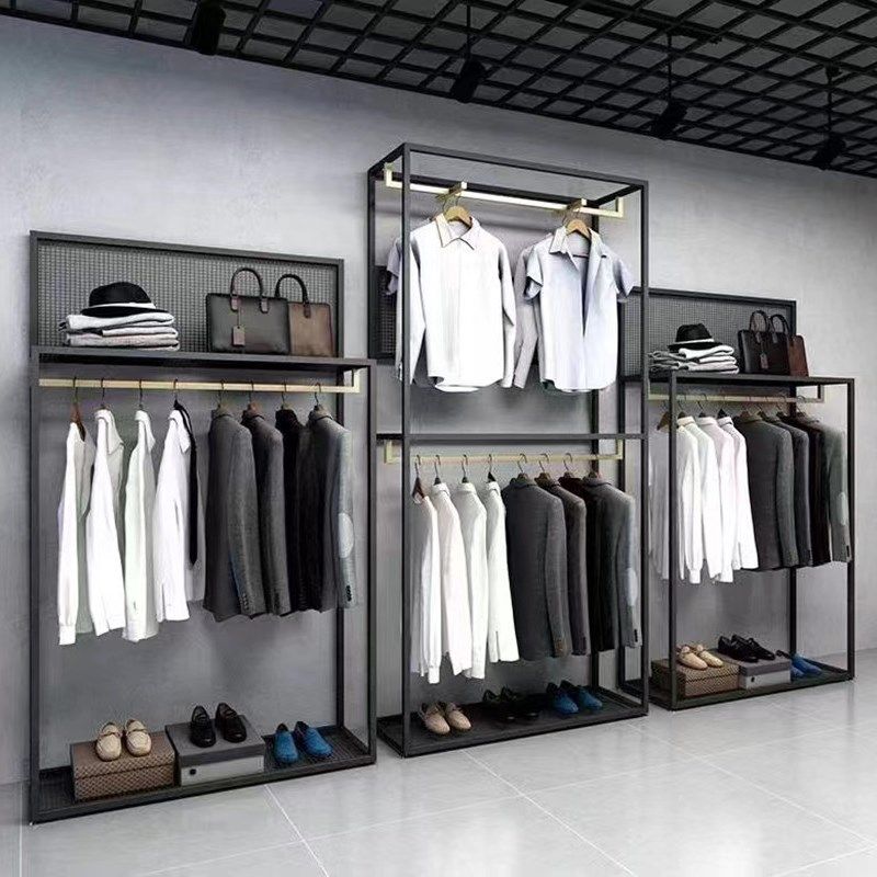 男装货架高档服装店展示架落地式陈列架上墙西装衬衫悬挂挂衣架子,商业/办公家具,服装展示架,淘宝优惠券,粉丝福利购,淘宝优惠卷