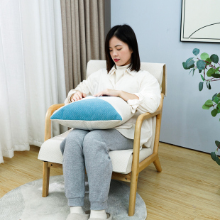 单人椅沙发垫四季通用靠背巾盖布一体式防滑布艺坐垫套罩定做