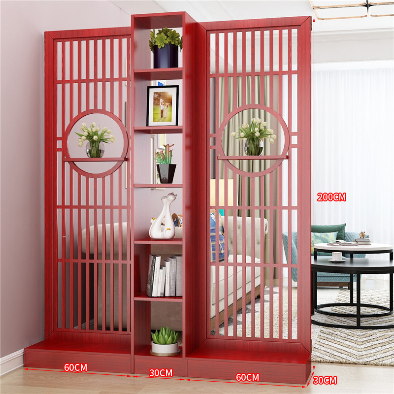 进门客厅隔断柜屏风新中式入户镂空玄关柜置物架酒柜装饰架小户型