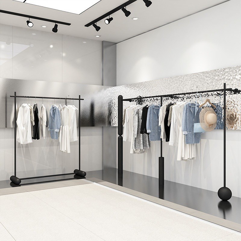服装展示架服装架子落地男女装店陈列上墙衣架商场服装店陈列货架