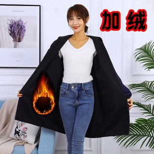 加绒保暖围裙罩衣女冬天加厚大人长袖家用厨房防水外罩男士工作服