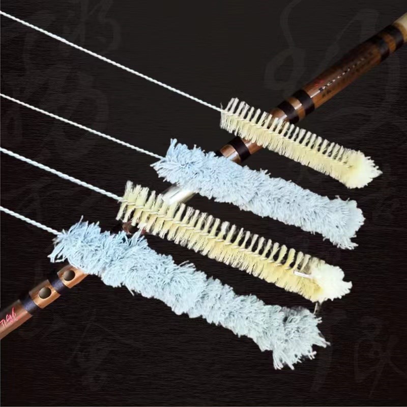 清洁刷长笛刷笛子配件清洁笛萧乐器内膛笛子竹笛毛刷口水刷棉刷子
