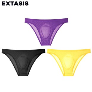 EXTASIS细螺纹冲膜3D紧身三角裤