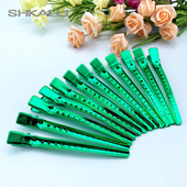 美发工具手推波纹彩色夹子婚纱影楼造型分区夹鸭嘴夹水波纹定位夹