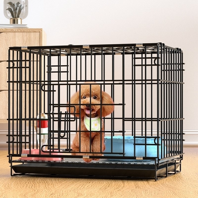 狗笼子小型犬泰迪中型犬室内家用带厕所分离折叠猫笼兔笼鸽笼鸡笼