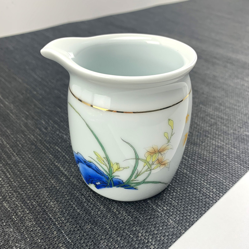 公道杯陶瓷分茶器茶漏杯茶海单个功夫茶具白瓷分茶杯茶道配件零配