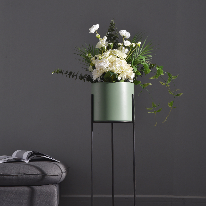 铁艺花架子置物架阳台室内客厅多层北欧轻奢吊兰绿萝落地式花盆架