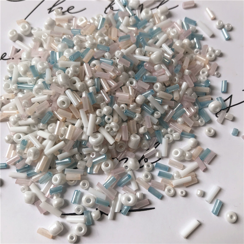 DIY手工管珠材料包演出服装饰辅料十字绣散珠流苏串珠编织饰品