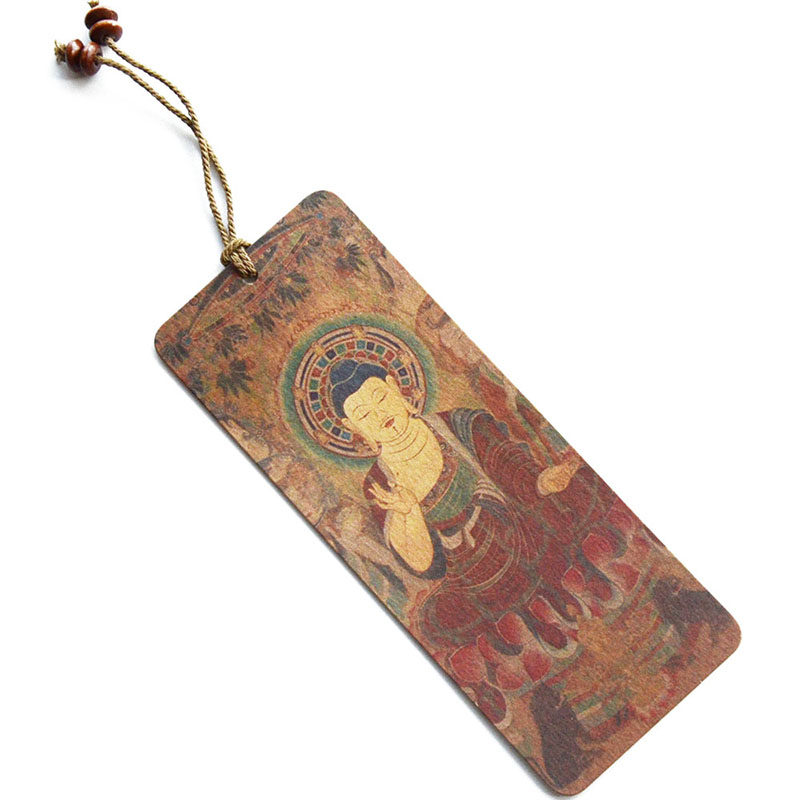 莫高窟飞天壁画书签 新款丝绸之路古风纪念品 创意敦煌旅游小礼品